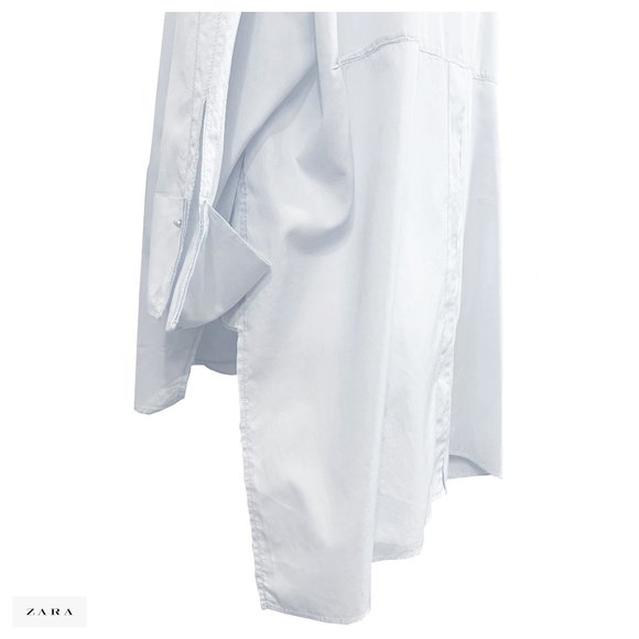 ZARA WOMAN Pale Blue Tunic, loose fit. - Picture 4 of 5